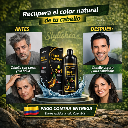 Stylishea™ Shampoo Anticanas 3 en 1 + Tratamiento Capilar 🎁