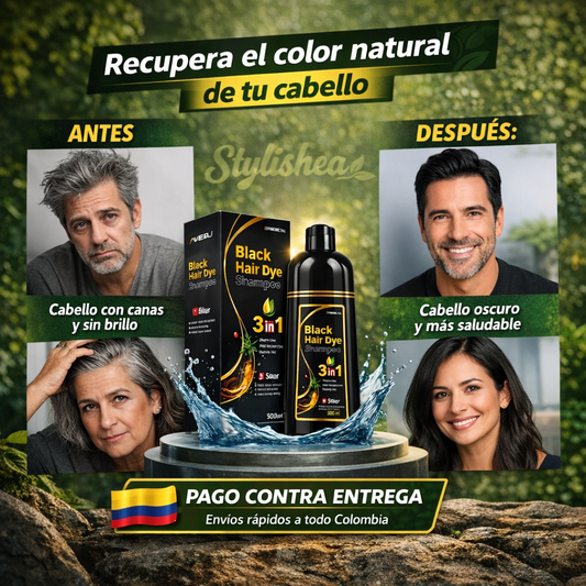 Stylishea™ Shampoo Anticanas 3 en 1 + Tratamiento Capilar 🎁